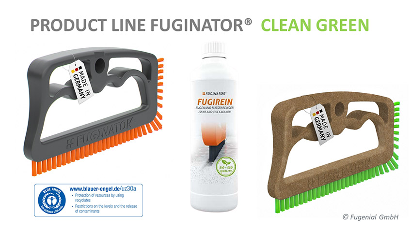 FUGINATOR Tile Grout Cleaning Brush without Handle for Use in the